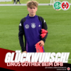 Vorschaubild der Meldung: U15-Landesauswahltalent Linus Güther zeigt sein Können beim DFB