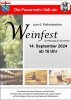 Veranstaltung: Weinfest der Feuerwehr Rothenbach Sa 14. 09. 2024