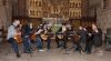 Das Gitarrenensemble Mosaic Guitars musiziert in der St. Marienkirche. Foto: Gerlind Bensler