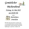 Veranstaltung: Gemütlicher Bücherabend Fr 16. 05. 2025