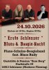 Plakat zur Veranstaltung: "Erste Schlenzer Blues- & Boogie-Nacht: Piano-Schulze-Boogieband feat. Blues Rudy"